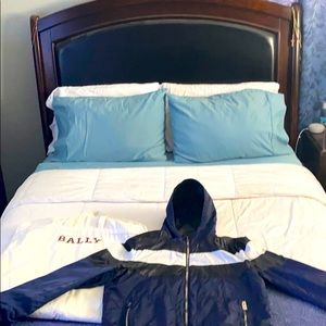 BALLY Leather reversible jacket